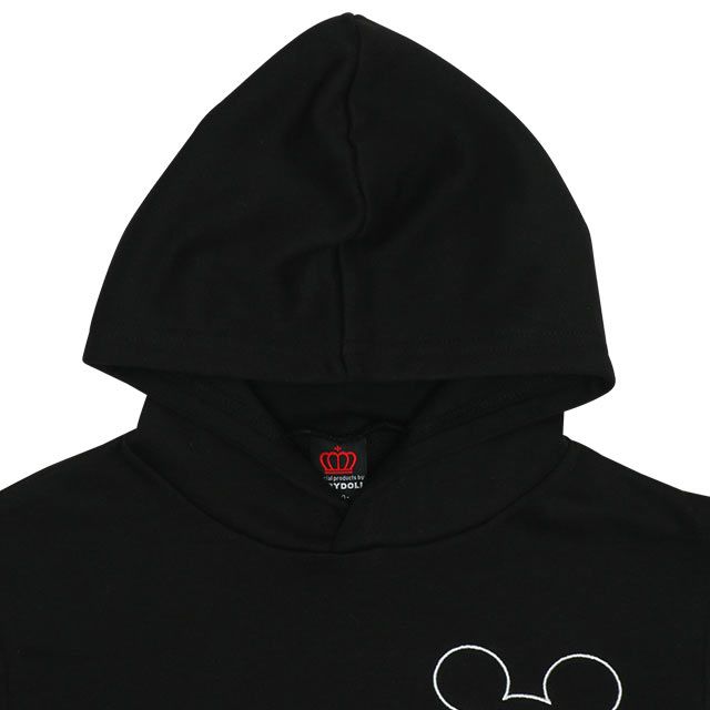 【ベビードール】ミッキー 親子お揃い バックプリント パーカー 9896K / ベビーサイズ キッズ リンクコーデ ペアルック 親子コーデ 長袖 トップス パーカー プルオーバー スウェット