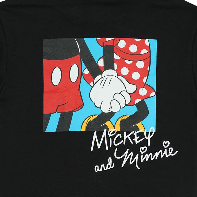 【ベビードール】ミッキー 親子お揃い バックプリント パーカー 9896K / ベビーサイズ キッズ リンクコーデ ペアルック 親子コーデ 長袖 トップス パーカー プルオーバー スウェット