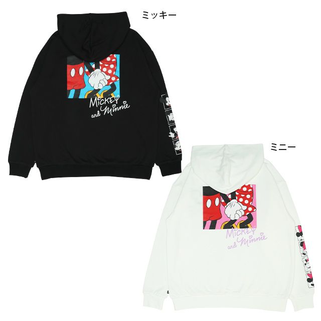 【ベビードール】ミニー 親子お揃い バックプリント パーカー 9896A 大人 ユニセックス 男女兼用 レディース メンズ