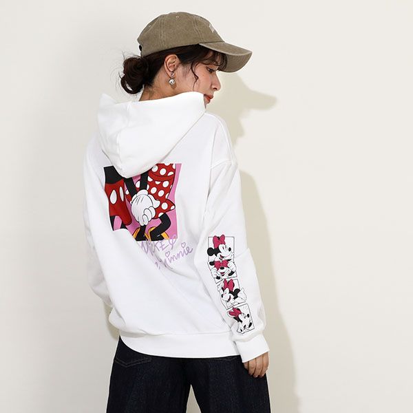 【ベビードール】ミニー 親子お揃い バックプリント パーカー 9896A 大人 ユニセックス 男女兼用 レディース メンズ