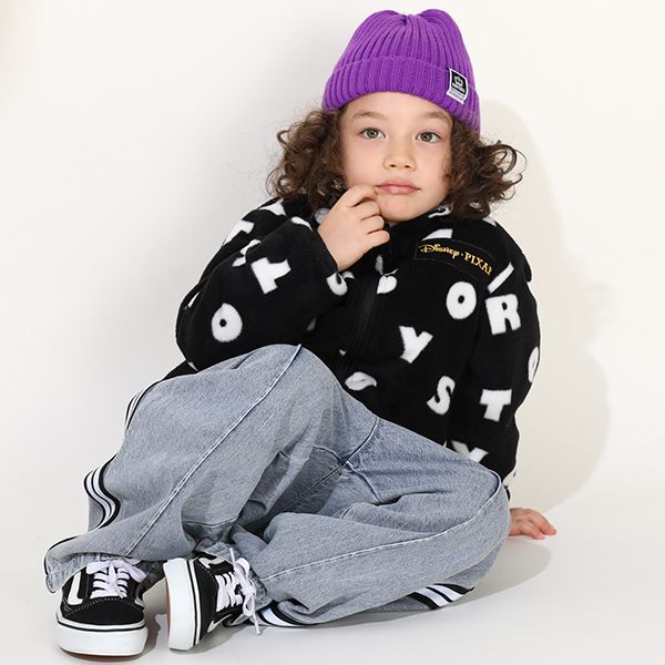 【ベビードール】トイ・ストーリー リバーシブルアウター 9898K / ウッディ バズ・ライトイヤー ジェシー レックス ハム スリンキー・ドッグ エイリアン リトルグリーンメン 中綿 フリース 2WAY ブルゾン フードなし ベビーサイズ キッズ