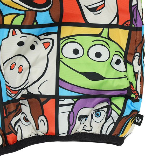 【ベビードール】トイ・ストーリー リバーシブルアウター 9898K / ウッディ バズ・ライトイヤー ジェシー レックス ハム スリンキー・ドッグ エイリアン リトルグリーンメン 中綿 フリース 2WAY ブルゾン フードなし ベビーサイズ キッズ