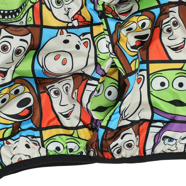 【ベビードール】トイ・ストーリー リバーシブルアウター 9898K / ウッディ バズ・ライトイヤー ジェシー レックス ハム スリンキー・ドッグ エイリアン リトルグリーンメン 中綿 フリース 2WAY ブルゾン フードなし ベビーサイズ キッズ