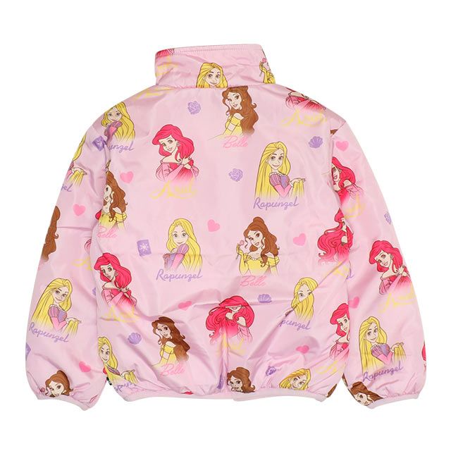【ベビードール】プリンセス / リバーシブルアウター 9899K / ラプンツェル アリエル ベル 中綿 フリース 2WAY ブルゾン フードなし ベビーサイズ キッズ 女の子