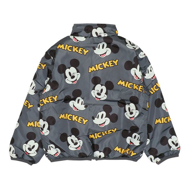 【ベビードール】ミッキー リバーシブルアウター 9900K / ベビーサイズ キッズ トップス 長袖 アウター ブルゾン ジャケット ジャンパー フリース 中綿 軽い 秋冬