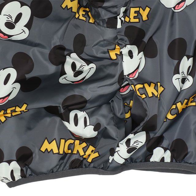 【ベビードール】ミッキー リバーシブルアウター 9900K / ベビーサイズ キッズ トップス 長袖 アウター ブルゾン ジャケット ジャンパー フリース 中綿 軽い 秋冬