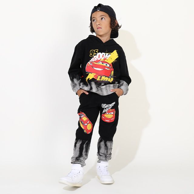 【ベビードール】ライトニング・マックイーン カーズ ブリーチ裏毛ロングパンツ 9973K (トップス別売り) 子供服 キッズ 男の子 女の子