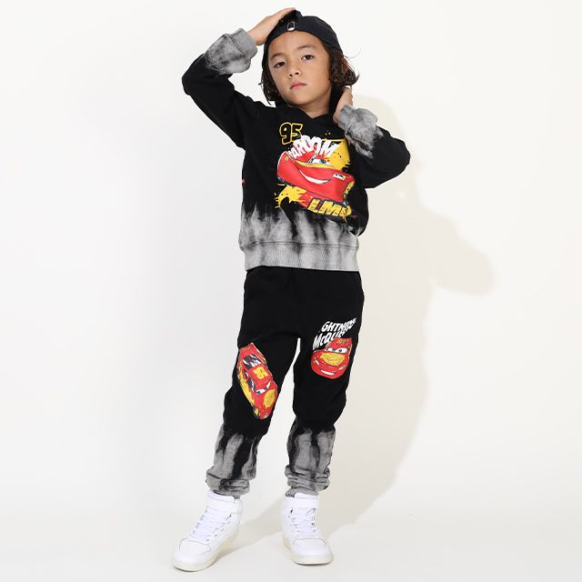 【ベビードール】ライトニング・マックイーン カーズ ブリーチ裏毛パーカー 9974K (ボトムス別売り) 子供服 キッズ 男の子 女の子