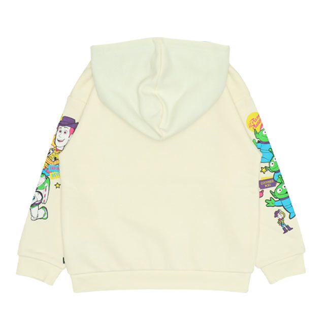 【ベビードール】親子お揃い トイ・ストーリー 裏起毛パーカー 9980K / ベビーサイズ キッズ トップス 長袖 秋冬 裏起毛 ウッディ バズ ジェシー リトルグリーンメン レックス