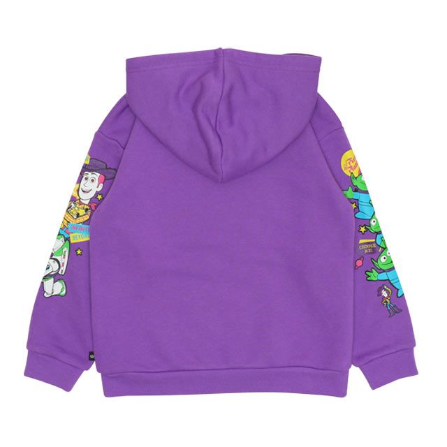 【ベビードール】親子お揃い トイ・ストーリー 裏起毛パーカー 9980K / ベビーサイズ キッズ トップス 長袖 秋冬 裏起毛 ウッディ バズ ジェシー リトルグリーンメン レックス