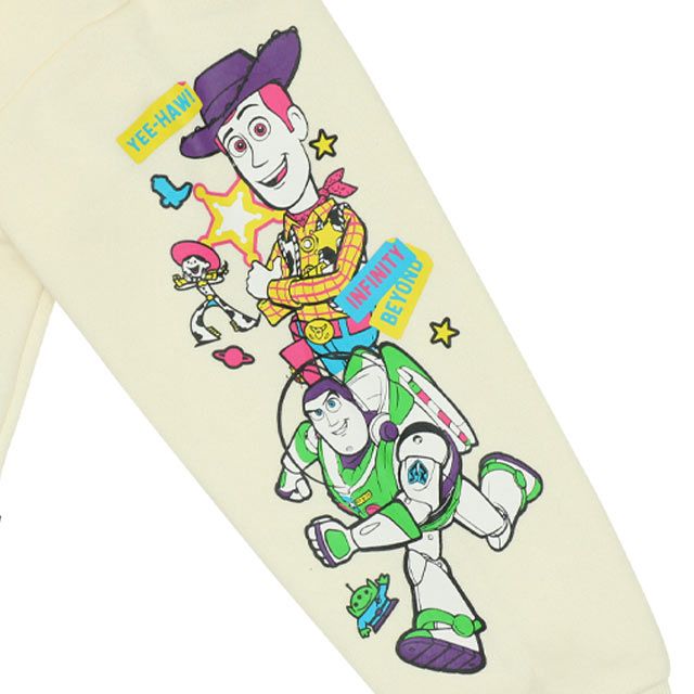 【ベビードール】親子お揃い トイ・ストーリー 裏起毛パーカー 9980K / ベビーサイズ キッズ トップス 長袖 秋冬 裏起毛 ウッディ バズ ジェシー リトルグリーンメン レックス