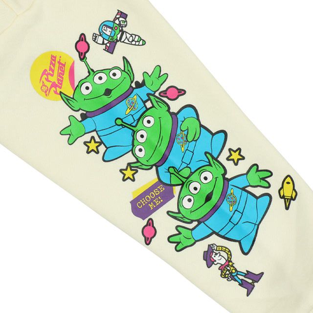 【ベビードール】親子お揃い トイ・ストーリー 裏起毛パーカー 9980K / ベビーサイズ キッズ トップス 長袖 秋冬 裏起毛 ウッディ バズ ジェシー リトルグリーンメン レックス