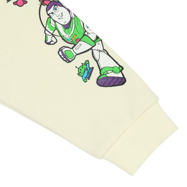 【ベビードール】親子お揃い トイ・ストーリー 裏起毛パーカー 9980K / ベビーサイズ キッズ トップス 長袖 秋冬 裏起毛 ウッディ バズ ジェシー リトルグリーンメン レックス