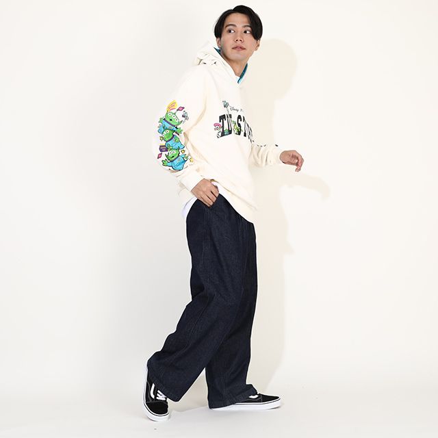 【ベビードール】ウッディ バズ・ライトイヤー ジェシー エイリアン 親子お揃い トイ・ストーリー 裏起毛パーカー 9980A メンズ レディース