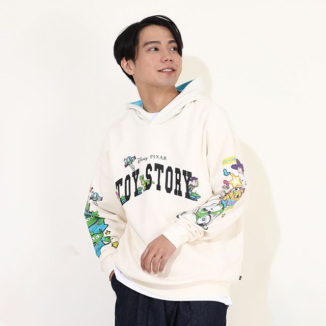【ベビードール】ウッディ バズ・ライトイヤー ジェシー エイリアン 親子お揃い トイ・ストーリー 裏起毛パーカー 9980A メンズ レディース