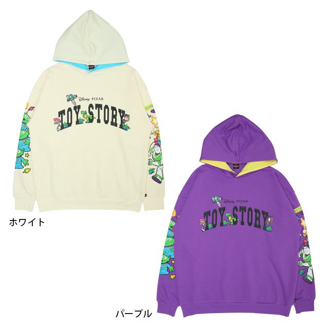 【ベビードール】ウッディ バズ・ライトイヤー ジェシー エイリアン 親子お揃い トイ・ストーリー 裏起毛パーカー 9980A メンズ レディース