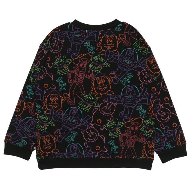 【ベビードール】トイ・ストーリー 親子お揃い 裏毛総柄トレーナー 9982K / ベビーサイズ キッズ リンクコーデ ペアルック 親子コーデ トップス 長袖 プルオーバー スウェット トレーナー