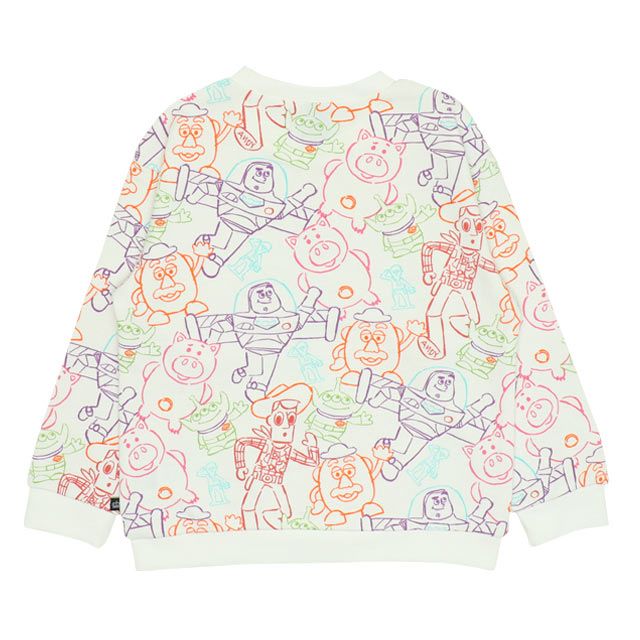 【ベビードール】トイ・ストーリー 親子お揃い 裏毛総柄トレーナー 9982K / ベビーサイズ キッズ リンクコーデ ペアルック 親子コーデ トップス 長袖 プルオーバー スウェット トレーナー