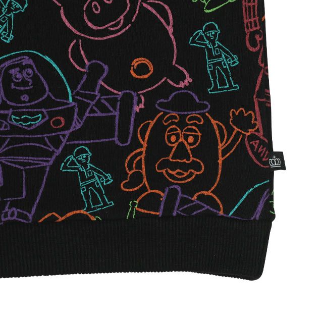 【ベビードール】トイ・ストーリー 親子お揃い 裏毛総柄トレーナー 9982K / ベビーサイズ キッズ リンクコーデ ペアルック 親子コーデ トップス 長袖 プルオーバー スウェット トレーナー