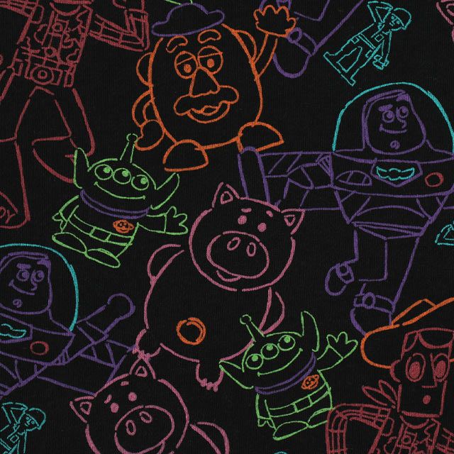 【ベビードール】ウッディ バズ・ライトイヤー ハム エイリアン 親子お揃い トイ・ストーリー 裏毛総柄トレーナー 9982A メンズ レディース