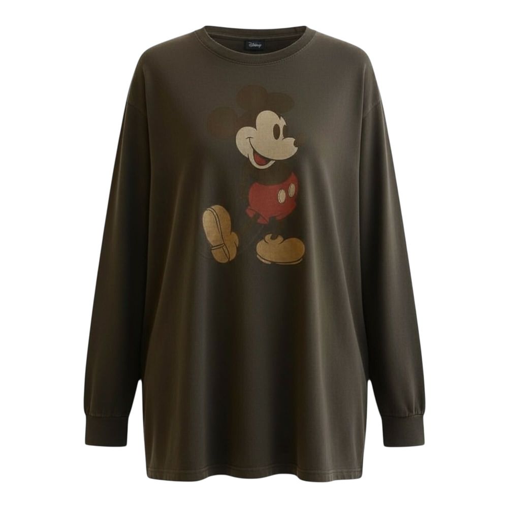 ミッキー　ピグメントロングスリーブTシャツ　DMK-LST22