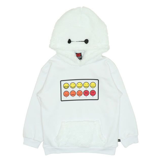【ベビードール】ベイマックス なりきるフードボア裏起毛パーカー 9985K / ベビーサイズ キッズ トップス 長袖 ボア もこもこ 秋冬 仮装 コスチューム コスプレ