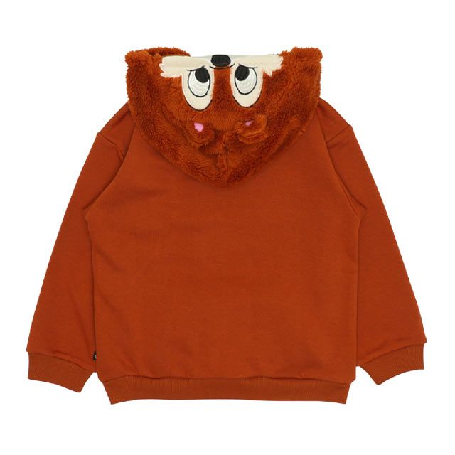 【ベビードール】チップ なりきるフードボア裏起毛パーカー 9985K / ベビーサイズ キッズ トップス 長袖 ボア もこもこ 秋冬 仮装 コスチューム コスプレ