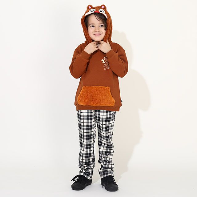 【ベビードール】デール なりきるフードボア裏起毛パーカー 9985K / ベビーサイズ キッズ トップス 長袖 ボア もこもこ 秋冬 仮装 コスチューム コスプレ