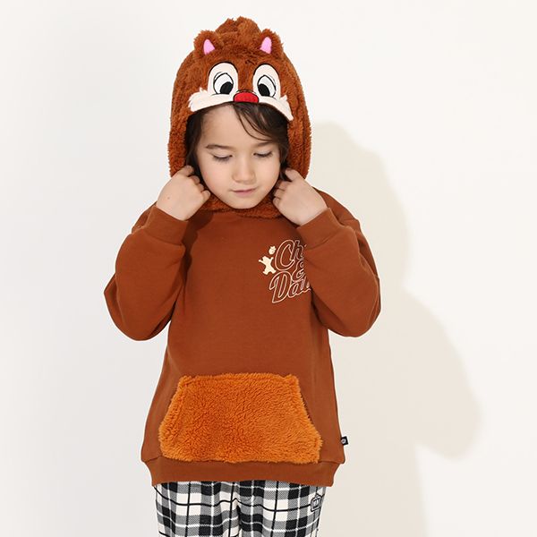 【ベビードール】デール なりきるフードボア裏起毛パーカー 9985K / ベビーサイズ キッズ トップス 長袖 ボア もこもこ 秋冬 仮装 コスチューム コスプレ