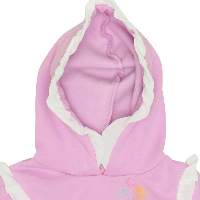 【ベビードール】アリエル プリンセス / フリル裏起毛ワンピース 9988K / キッズ ワンピ 長袖 スカート フード付き ボリューム袖 ウエストゴム入り ガーリー 秋冬