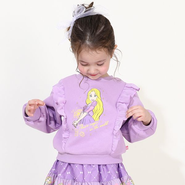 【ベビードール】ラプンツェル プリンセス / フリル裏起毛トレーナー 9989K ベビードール BABYDOLL ベビー キッズ 女の子 DISNEY★Collection