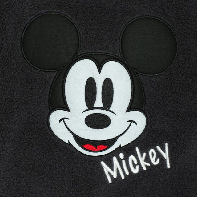 【ベビードール】ミッキー 中綿ボアブルゾン 9990K / ベビーサイズ キッズ トップス 長袖 アウター ブルゾン ジャケット 羽織 コート 秋冬 もこもこ 防寒