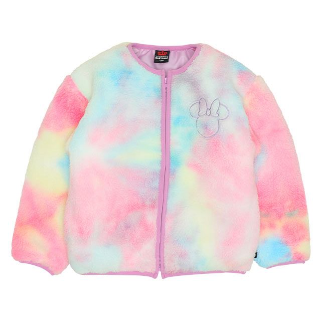 【ベビードール】ミニー 中綿ボアブルゾン 9990K / ベビーサイズ キッズ トップス 長袖 アウター ブルゾン ジャケット 羽織 コート 秋冬 もこもこ 防寒