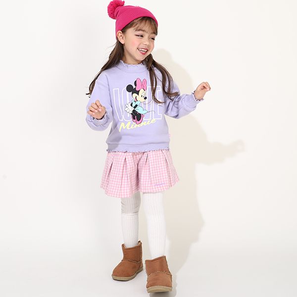 【ベビードール】ミニー フリルリブ裏起毛トレーナー 9992K