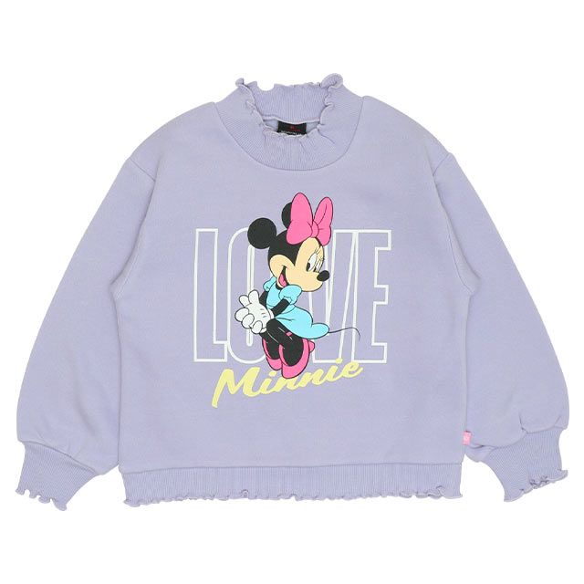 【ベビードール】ミニー フリルリブ裏起毛トレーナー 9992K