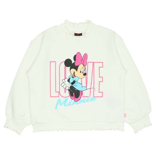 【ベビードール】ミニー フリルリブ裏起毛トレーナー 9992K