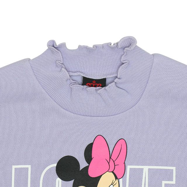 【ベビードール】ミニー フリルリブ裏起毛トレーナー 9992K