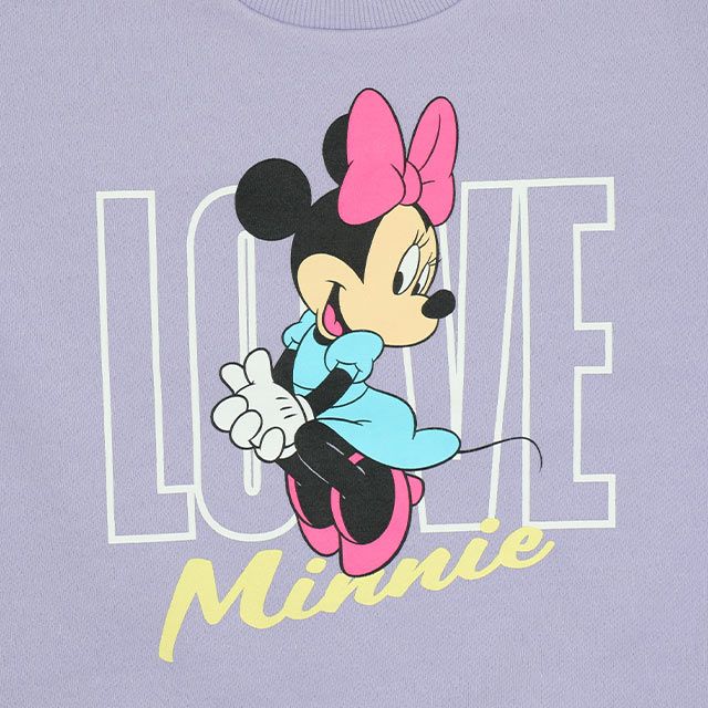 【ベビードール】ミニー フリルリブ裏起毛トレーナー 9992K