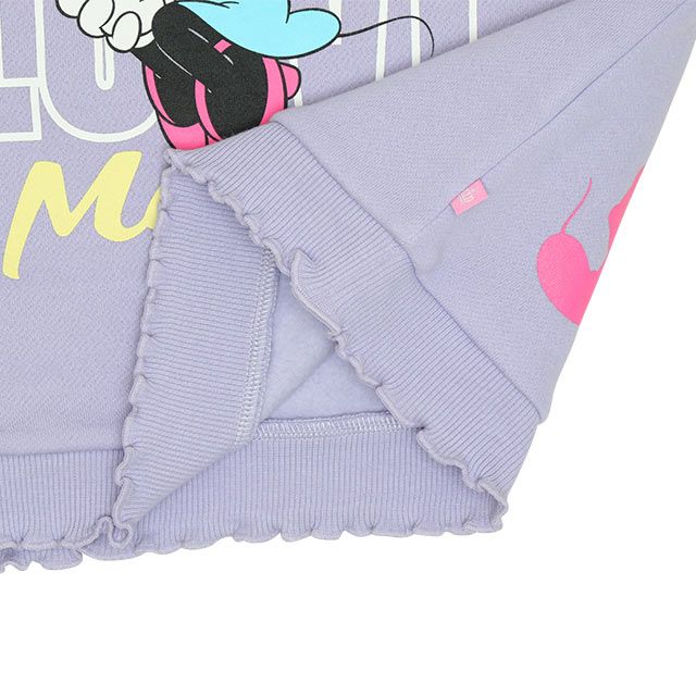 【ベビードール】ミニー フリルリブ裏起毛トレーナー 9992K
