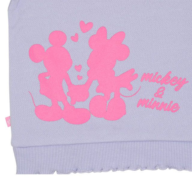 【ベビードール】ミニー フリルリブ裏起毛トレーナー 9992K