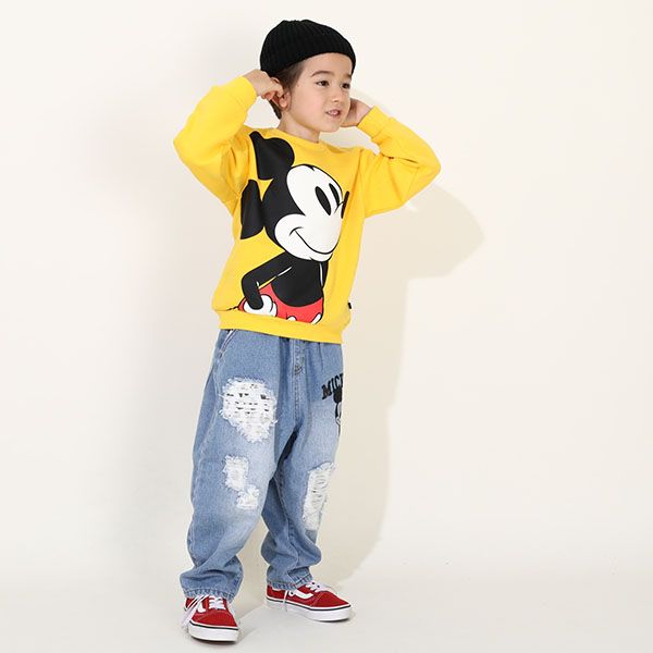 【ベビードール】ミッキー BIGフェイス裏起毛トレーナー 9994K