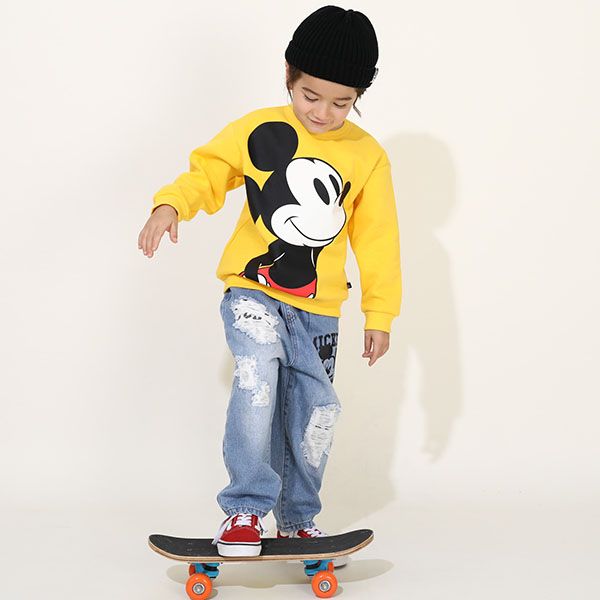 【ベビードール】ミッキー BIGフェイス裏起毛トレーナー 9994K