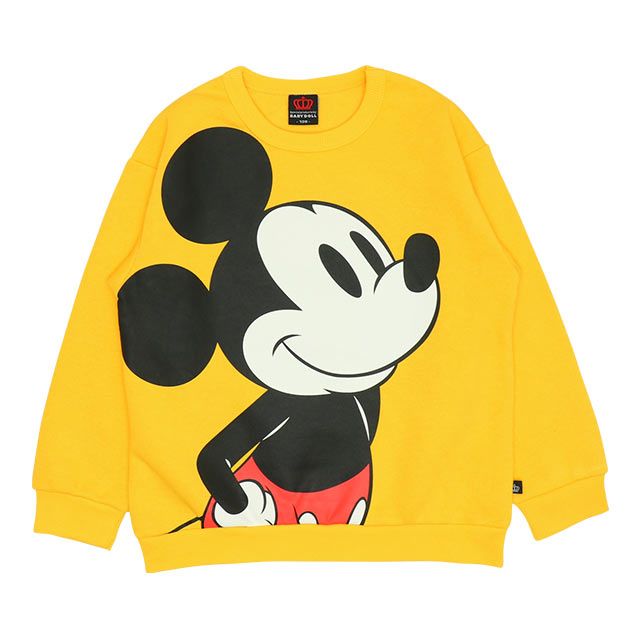 【ベビードール】ミッキー BIGフェイス裏起毛トレーナー 9994K
