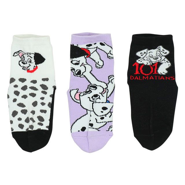 【ベビードール】１０１匹わんちゃん ソックスセット7089 / ベビーサイズ キッズ くつ下 靴下 3足セット 3足組み 3点セット プチプラ 10-13cm・13-16cm滑り止め付き