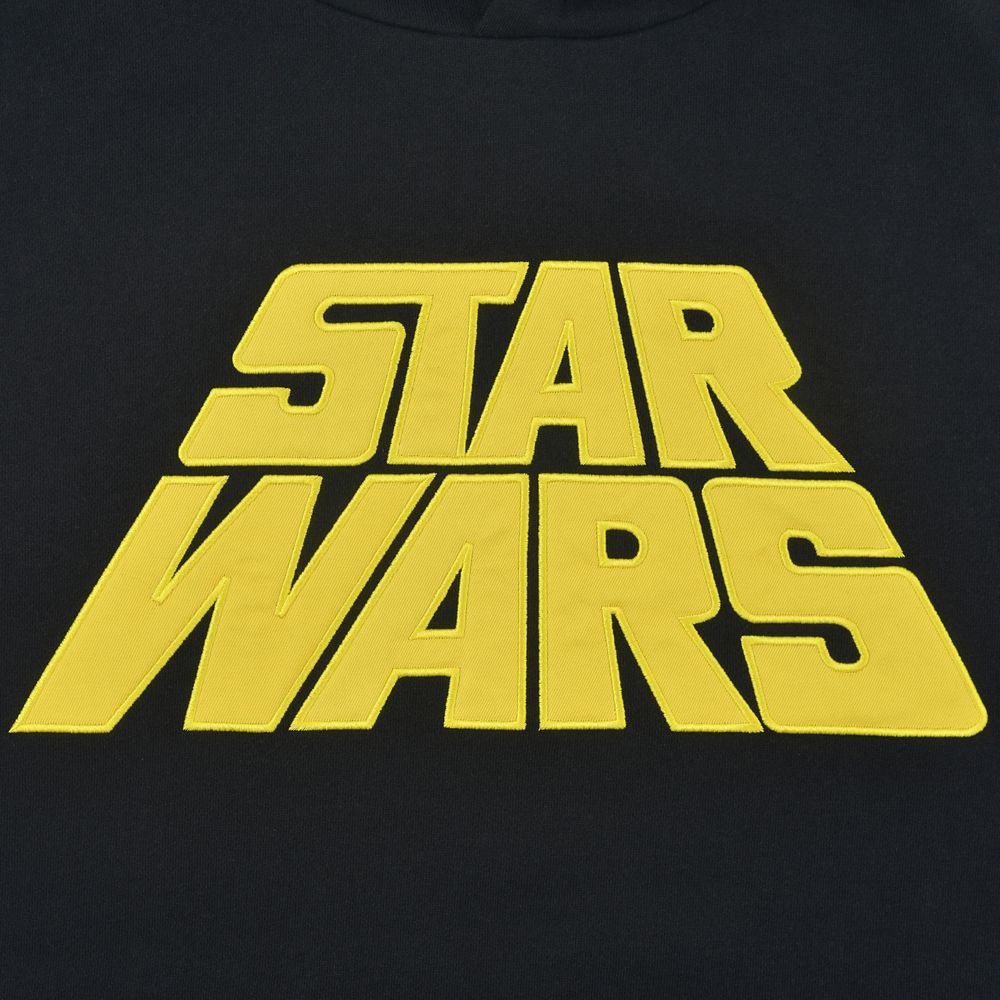 スター・ウォーズ 長袖パーカー カラーロゴ ブラック