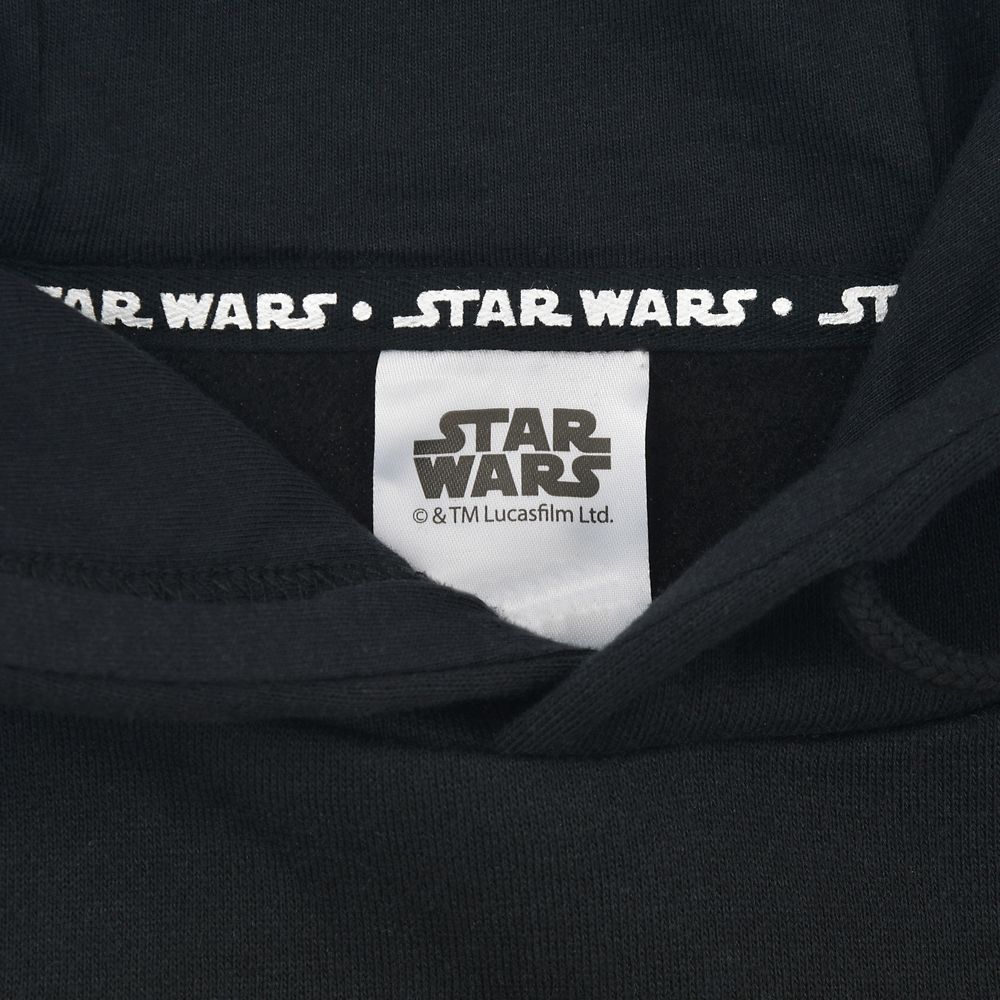 スター・ウォーズ 長袖パーカー カラーロゴ ブラック