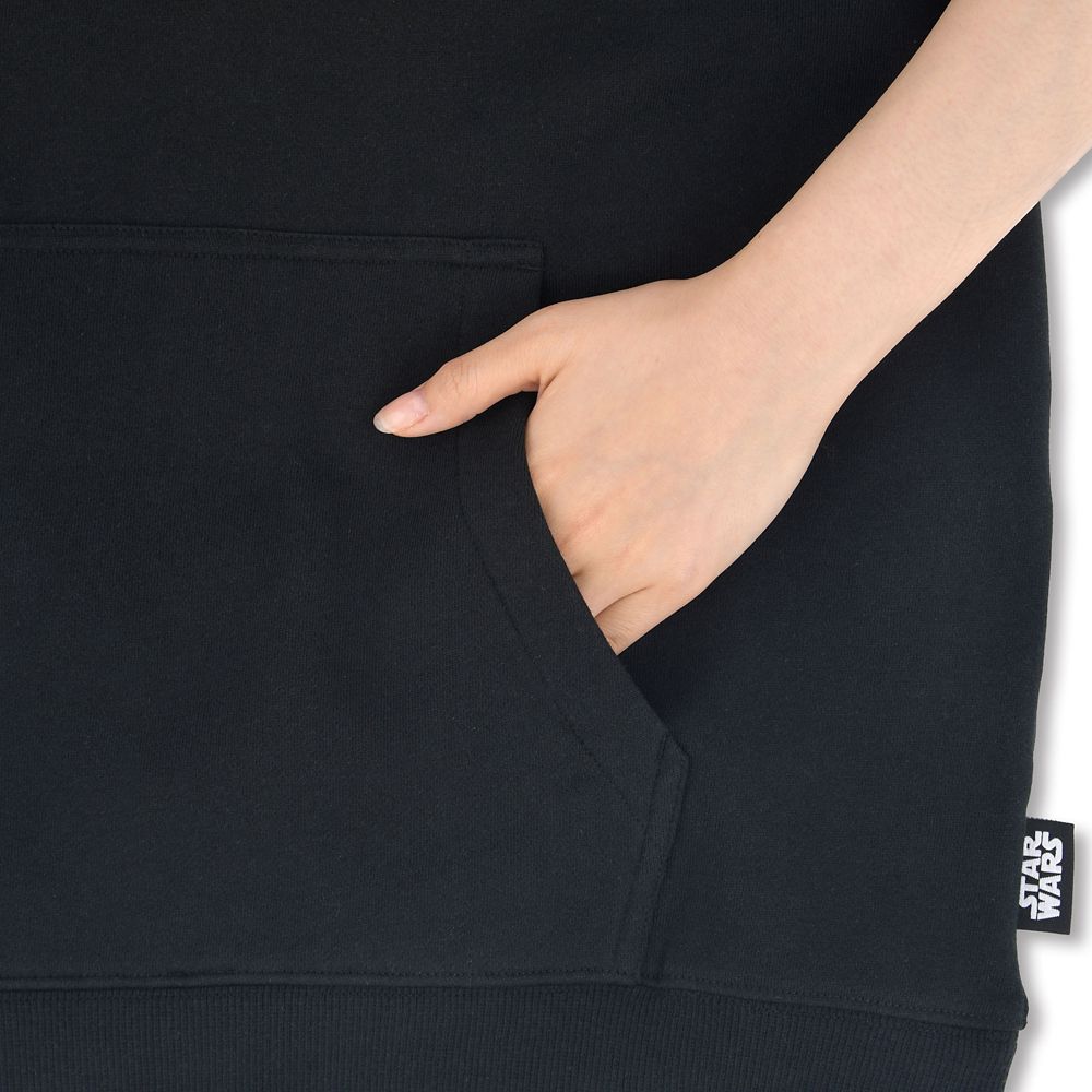 スター・ウォーズ 長袖パーカー カラーロゴ ブラック