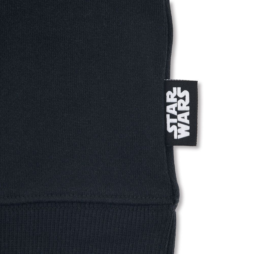 スター・ウォーズ 長袖パーカー カラーロゴ ブラック