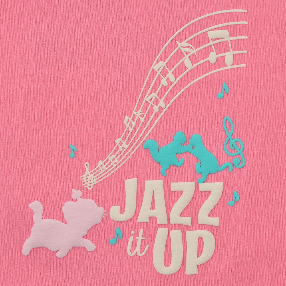 【Spirit Jersey】おしゃれキャット 長袖Tシャツ Jazz it Up ピンク