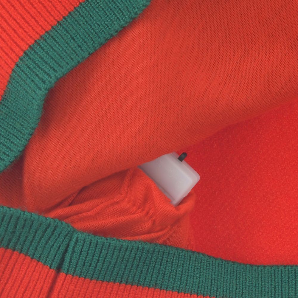 プーさん 長袖セーター ライトアップ レッド DISNEY CHRISTMAS